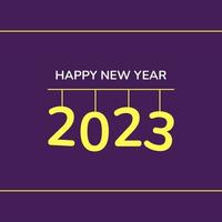 social media happy new year 2023 flat Free Vector