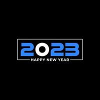 social media happy new year 2023 flat Free Vector