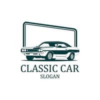 Classic car logo 3 vector. vector