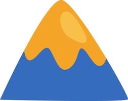 Camping mountain, illustration, vector on a white background.