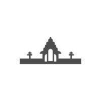 Temple Bali icon design illustration vector