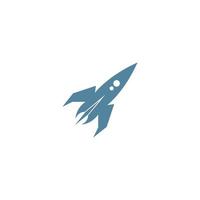 Rocket logo icon design vector