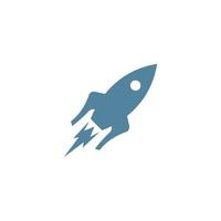 Rocket logo icon design vector