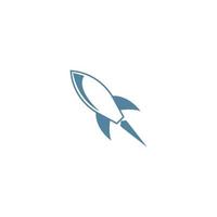 Rocket logo icon design vector