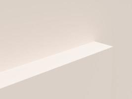 White product display podium stand background. geometric display presentation. concept display scene stage platform showcase, product, sale, banner, cosmetic. 3D rendering. photo