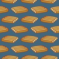 Wooden board , seamless pattern on a grey background. vector