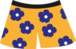 Summer trunks, illustration, vector on a white background.