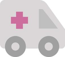 Ambulance van, illustration, vector on a white background.