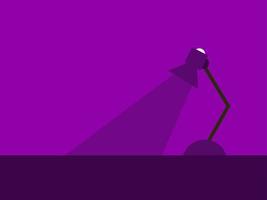 Night lamp, illustration, vector on white background.