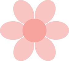 Delicate pink flower, illustration, vector, on a white background. vector
