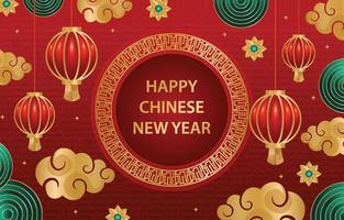 Chinese New Year General Template vector