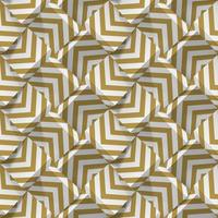 Light seamless geometric pattern with repeating violet strips in pastels colors. Realistic volume cubes. Vector template for wrapping paper, backgrounds. Abstract texture with volume extrude effect.