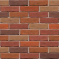 Brown brick wall for exterior, interior, website, backdrop, background, graphic, 3D design. Photorealistic texture close up. Editable seamless vector pattern.