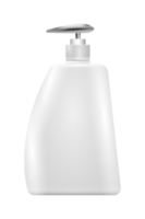 flacon pompe en plastique blanc vierge png