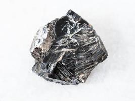 Hematite crystal on white photo