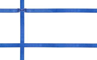 lazos y cintas de raso azul aislado - set 23 foto