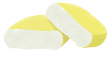 pintura de ingredientes de comida asiática de tofu amarelo png