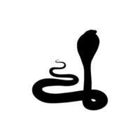 silueta de la serpiente cobra para logotipo, pictograma, sitio web o elemento de diseño gráfico. ilustración vectorial vector