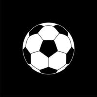 símbolo de icono de pelota de pie o pelota de fútbol para ilustración de arte, logotipo, sitio web, aplicaciones, pictograma, noticias, infografía o elemento de diseño gráfico. ilustración vectorial vector