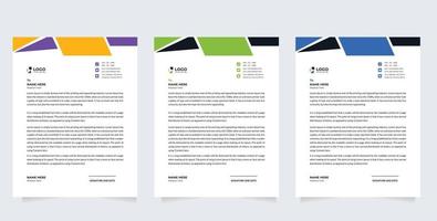 corporate modern letterhead design template. creative modern letterhead design template for your project. letterhead, letter head, Business vector