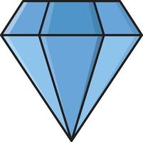 ilustración de vector de diamante en un fondo. símbolos de calidad premium. iconos vectoriales para concepto y diseño gráfico.