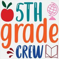 5th grade crew vector