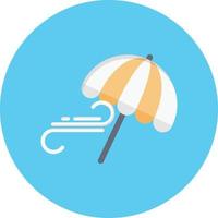 ilustración de vector de viento de paraguas en un fondo. símbolos de calidad premium. iconos vectoriales para concepto y diseño gráfico.