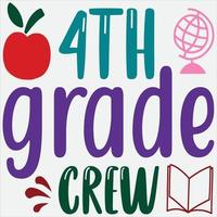 4th grade crew vector