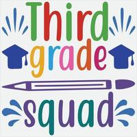 Third grade squad vector