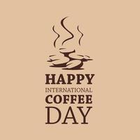 International coffee day food event concept vector image