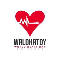 Creative concept of world heart day vector image