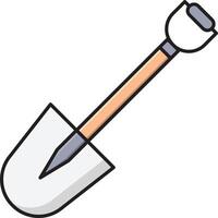 shovel vector illustration on a background.Premium quality symbols.vector icons for concept and graphic design.