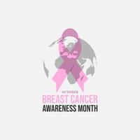 Breast cancer banner october awareness month vector image