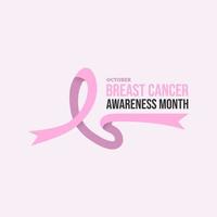 Breast cancer banner october awareness month vector image