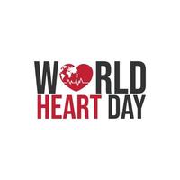 Creative concept of world heart day vector image