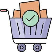 shopping cart vector illustration on a background.Premium quality symbols.vector icons for concept and graphic design.