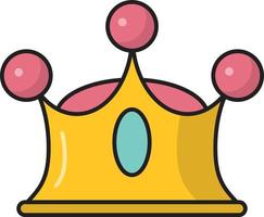 crown vector illustration on a background.Premium quality symbols.vector icons for concept and graphic design.