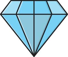 ilustración de vector de diamante en un fondo. símbolos de calidad premium. iconos vectoriales para concepto y diseño gráfico.