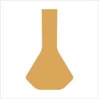 Vector illustration of modern ceramic vase. Single element in trendy boho style isolated on white background