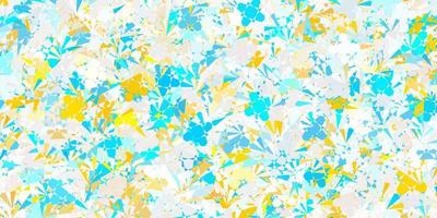 Light Blue, Yellow vector pattern with polygonal shapes.