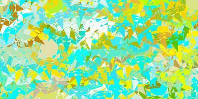 Light Blue, Yellow vector background with triangles.