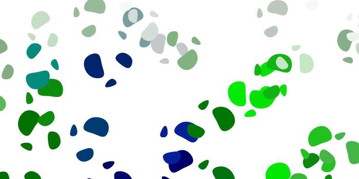 Light green vector pattern with abstract shapes.