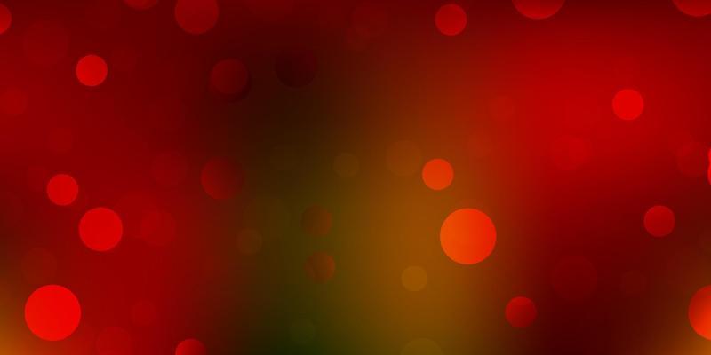 Dark green, yellow vector backdrop with chaotic shapes.