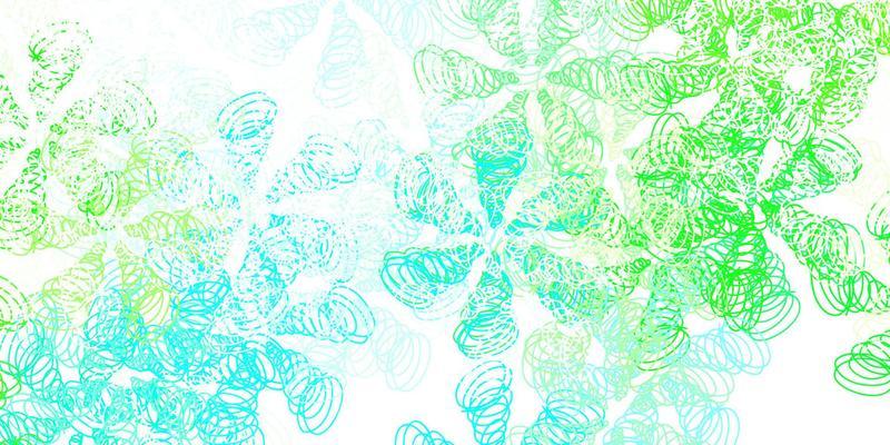 Light green vector pattern with curved lines.