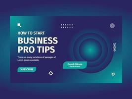 Marketing business banner template vector