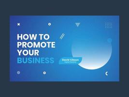 Marketing business banner template vector