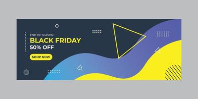 Black Friday Banners sale vector