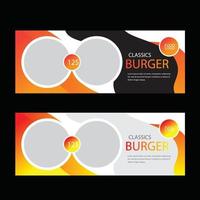 Restaurant Banner Template vector