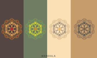 patrón de lujo en el fondo. plantilla de mandala vectorial. elementos de diseño. motivos tradicionales turcos e indios. excelente para telas y textiles, papel tapiz, embalaje o cualquier idea deseada, y diseño colorido vector