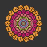 patrón de lujo en el fondo. plantilla de mandala vectorial. elementos de diseño. motivos tradicionales turcos e indios. excelente para telas y textiles, papel tapiz, embalaje o cualquier idea deseada, y diseño colorido vector